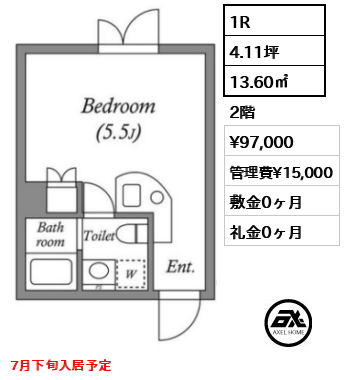 ルネサンスコート千駄ヶ谷NORTH 9.7万円
