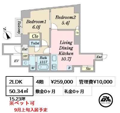 DeLCCS市谷柳町 (デルックス市谷柳町) 25.9万円