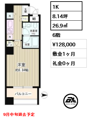 スカイパーク御苑 12.8万円