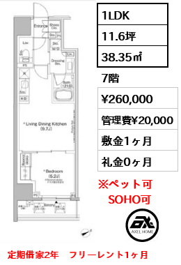 ザ・パークハビオ日本橋茅場町 26万円