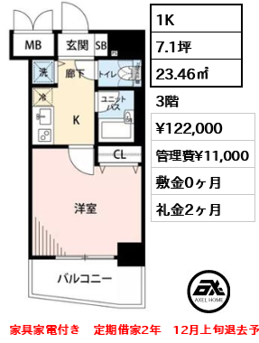 メインステージ四ツ谷 12.2万円