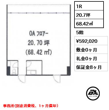 東京セントラル表参道　 59.2万円