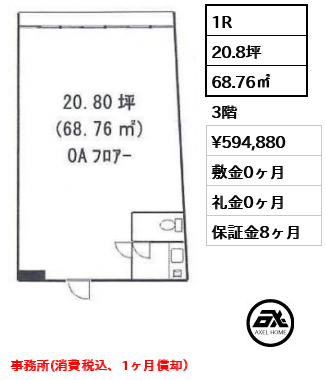 東京セントラル表参道　 59.5万円