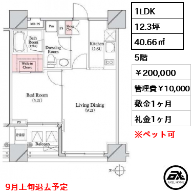 パークキューブ八丁堀 20万円