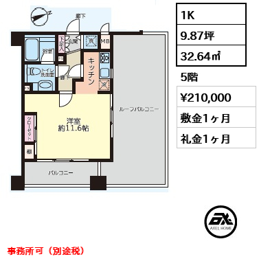 アクシア原宿（AXIA原宿） 21万円