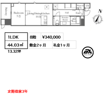 プラウド神田 34万円