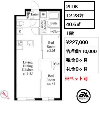 エルファーロ早稲田 22.7万円