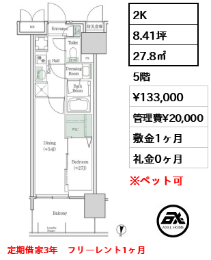ブルックサイドレジデンス木場 13.3万円