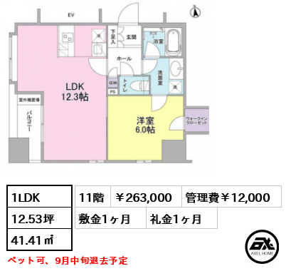 リバーレ東新宿 263,000円