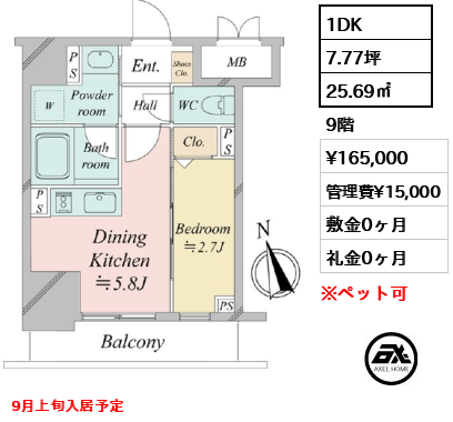 ドゥーエ銀座イーストⅢ 16.5万円