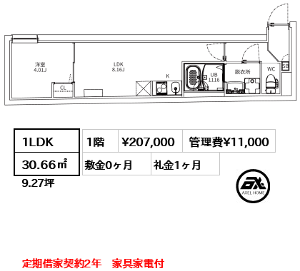 MAXIV CITY神楽坂（マキシヴシティ神楽坂） 20.7万円