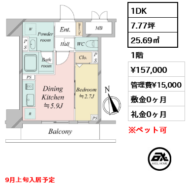 ドゥーエ銀座イーストⅢ 15.7万円
