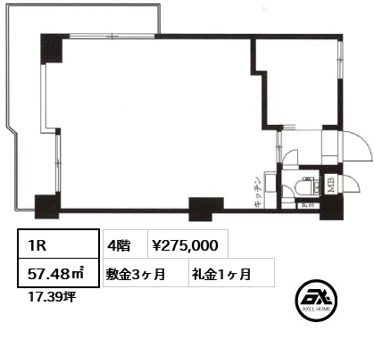 北参道ダイヤモンドパレス 27.5万円