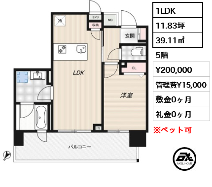RIDGE豊洲 20万円