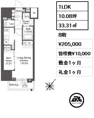 レフィールオーブ代々木 20.5万円