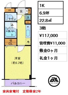 シンシア日本橋新川 11.7万円
