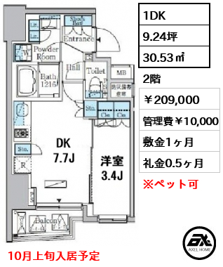 アーバンコア原宿 20.9万円