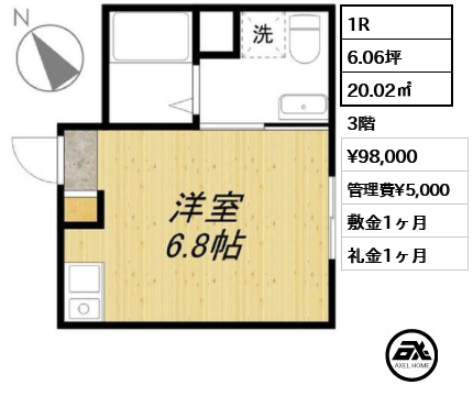 Sフラット鳩森 9.8万円