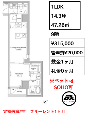 ザ・パークハビオ日本橋茅場町 31.5万円
