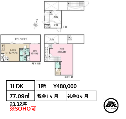 ANQI原宿（アンキ原宿） 48万円