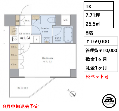 Brillia ist 千駄ヶ谷 (ブリリアイスト千駄ヶ谷) 15.9万円