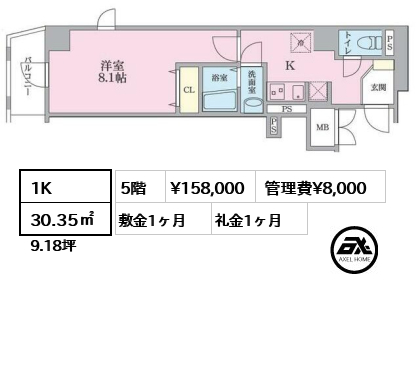 Gran class yoyogi（グランクラス　ヨヨギ） 15.8万円