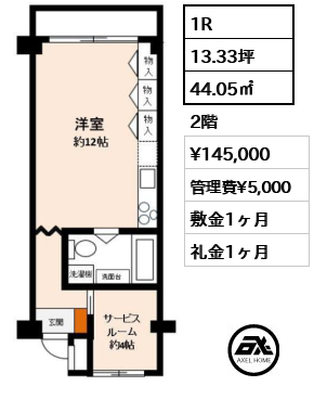 秀和月島レジデンス 14.5万円