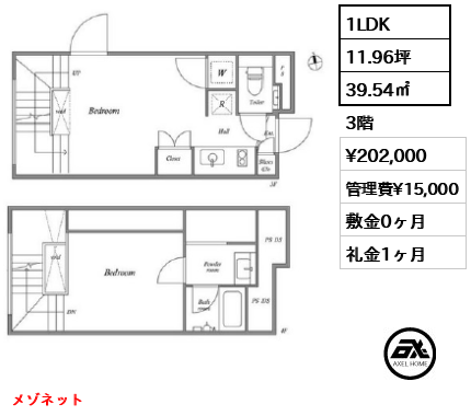 PASEO新宿3丁目Ⅱ（パセオ新宿3丁目Ⅱ） 20.2万円