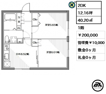アーバンステージ月島 20万円