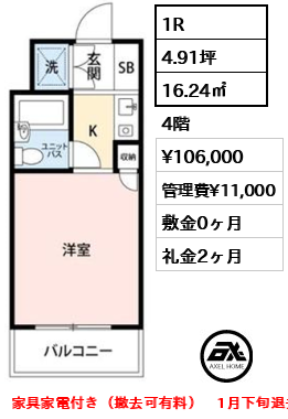 ステージファースト原宿 10.6万円