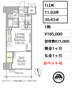 ザ・パークハビオ神楽坂レジデンスSouth 20万円
