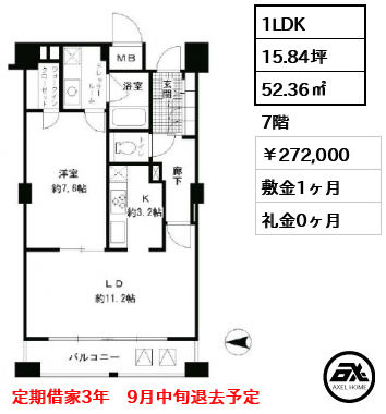 ガーネットコート四谷 27.2万円