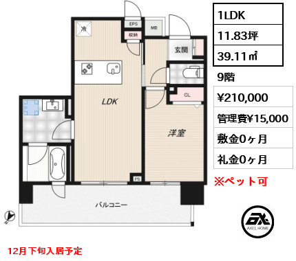 RIDGE豊洲 21万円