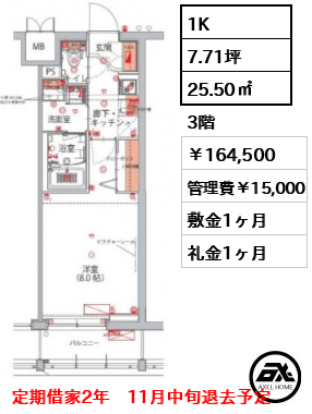 ハーモニーレジデンス新宿御苑 THE WEST 164,500円