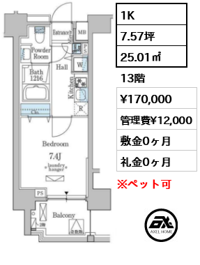 ミリアレジデンス新宿御苑 17万円