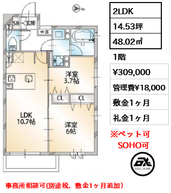 セレニティー原宿 30.9万円