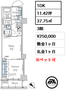 パークアクシス表参道レジデンス 25万円