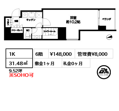 エルスタンザ新宿御苑　 14.8万円