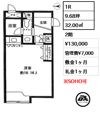 原宿東急アパートメント 13万円