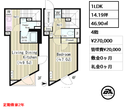 ポラスト代々木八幡 27万円