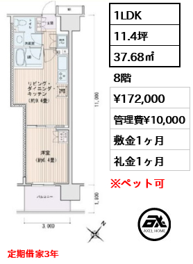 エスティメゾン豊洲レジデンス　C棟 17.2万円