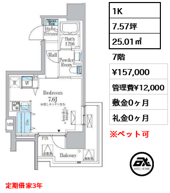 ミリアレジデンス新宿御苑 15.7万円