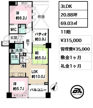 サンクタス築地 31.5万円