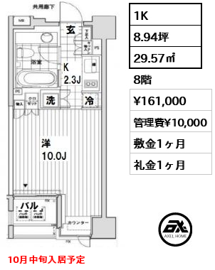 カスタリア銀座 16.1万円