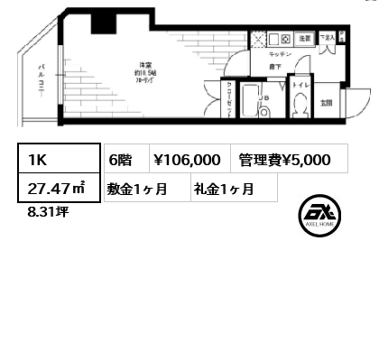 ステージファースト代々木 10.6万円