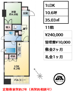 ライオンズアイル赤坂 24万円
