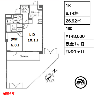 GRACIA表参道（グレーシア表参道） 14.8万円