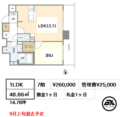 グランテール代々木 26万円