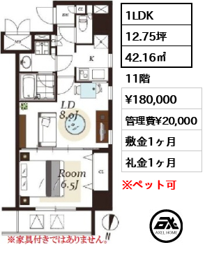 レジディア神田岩本町Ⅱ 18万円