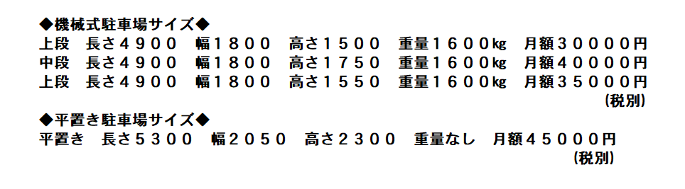 駐車場イメージ1
